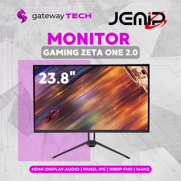 Monitor Jemip Zeta One 23.8" | 144Hz | IPS | FHD 1080p | Gaming Optimizado